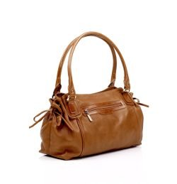 Zella Ash: Cocker Brown Soft Leather Amada Handbag