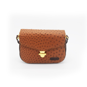 Ostrich Leather Cross-body Bag