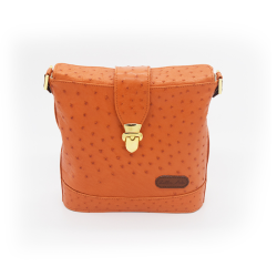 Zella Ash - Sonya Ostrich Leather Envelope Cross-body Bag