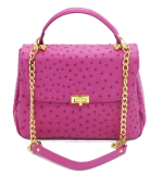 Zella Ash -Diana Ostrich Leather Handbag