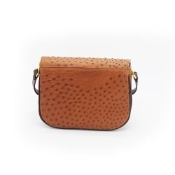 Zella Ash Ostrich Leather Cross-body Bag