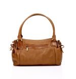 Zella Ash Amada - Brown Leather Handbag with Two Compartments - Timeless Elegance for Everyday Luxury