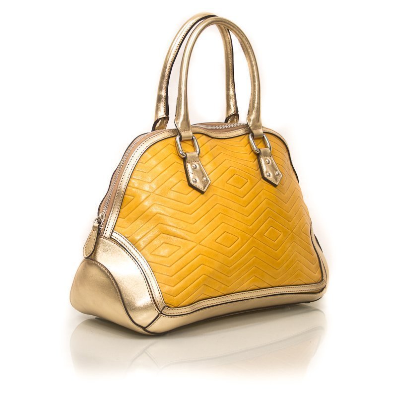 Zella Ash Yellow Leather Hobo Shoulder Handbag Zella Ash Yellow Leather Hobo Shoulder Handbag