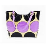 Fashion Poker-dots Patent Tote Bag