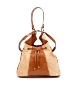 Stylish & Convertible Zella Ash Leather Backpack Drawstring Handbag