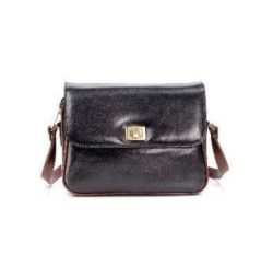 Zella Ash Beatrix Cross-Body Bag - Genuine Leather Elegance in Black