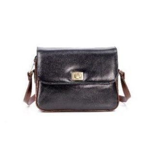 Zella Ash Beatrix Cross-Body Bag - Genuine Leather Elegance in Black